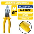 Tramontina 41001108, Alicate Universal 8'', Amarelo Tramontina 41001108, Alicate Universal 8'', Amarelo