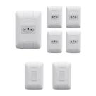 Tramontina Aria Kit 5 Tomadas 2 Interruptor Cor Branco Tramontina Aria Kit 5 Tomadas 2 Interruptor Cor Branco