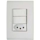 Tramontina liz - conj 4x2 2 interruptor simples + 1 tomada 2p+t 10a