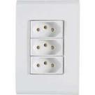Tramontina lux2 - conj 4x2 3 tomadas 2p+t 10a Tramontina lux2 - conj 4x2 3 tomadas 2p+t 10a