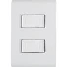 Tramontina- Placa 4x2 + 2 Interruptores Paralelos 10A/250V Branco