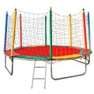 Trampolim Cama Elástica Pula Pula 3m Nacional Colorida Premium Playground Reforçada Galvanizada