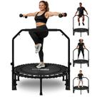 Trampolim Fitness JUMPZYLLA 102 cm com Barra e Faixas