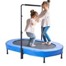 Trampolim VEVOR Kids 142x91 cm interno e externo com alça azul