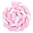 Trança de berço rosa claro para bebê em malha