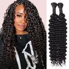 Trança de cabelo FAKOT Human Deep Wave 100g 45cm Boho Braids x2