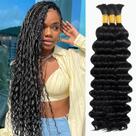 Trança de cabelo Temlux Deep Wave Boho Braids 110g 60cm 3 pacotes