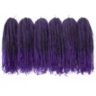 Trançando o cabelo BYKSVIOC Afro Kinky Twist Marley 45 cm roxo