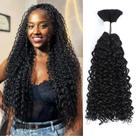 Trançando o cabelo Coolbeeza Curly Human 20cm Water Wave 100g x2