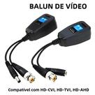 Transceptor Passivo Balun RJ45 Para Coaxial BNC De Alta Definição Para Câmeras Analógicas HDCVI