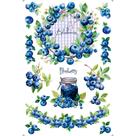TRANSFER DE IMAGEM BIG 19,5 X 29,5 CM TIB-080 BLUEBERRY LITOARTE - Ideal para Artesanato e DIY