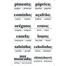 Transfer de Imagem Small - Nomes de Temperos Para Potes - TIS-060