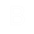 Transfer - Letra B - Branco - 1 unidade - Rizzo