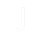 Transfer - Letra J - Branco - 1 unidade - Rizzo