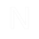 Transfer - Letra N - Branco - 1 unidade - Rizzo
