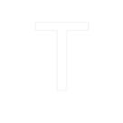 Transfer - Letra T - Branco - 1 unidade - Rizzo