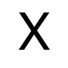 Transfer - Letra X - Preto - 1 unidade - Rizzo