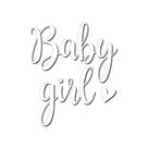 Transfer Para Balão Lettering Branco - Baby Girl - 01 Unidade - Rizzo