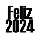 Transfer Para Balão Lettering - Feliz 2024 - 1 unidade - Rizzo