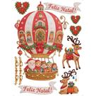 Transfer Textil Natal Retangular - Balão - TTR6N-006
