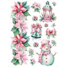 Transfer Textil Natal Retangular - Natal Rosa - TTR6N-002