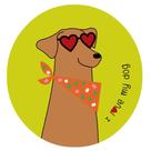 Transfer Textil Quadrado - Cachorrinho