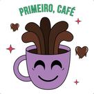 Transfer Textil Quadrado - Café