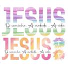 Transfer Textil Retangular - Jesus