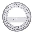 Transferidor 360 Maxcril Premium Cristal com Escala de 360 Graus para Medições Precisas 15CM 1