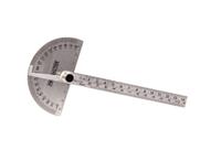 Transferidor De Graus Ângulos Inox 180 Graus Com Regua 140mm