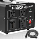 Transformador conversor de tensão Yinleader 3000W 110V/220V Transformador conversor de tensão Yinleader 3000W 110V/220V