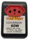 Transformador Conversor de Voltagem 110V para 220V - 60W