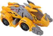 Transformador de plástico de brinquedo de dinossauro 2 em 1 com luzes LED
