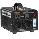 Transformador VEVOR 1500VA Step Up/Down 110V-220V com tomadas Transformador VEVOR 1500VA Step Up/Down 110V-220V com tomadas