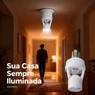 Transforme Lâmpada Comum em Automática com Bocal Sensor Movimento E27 Tecnologia Plug and Play Transforme Lâmpada Comum em Automática com Bocal Sensor Movimento E27 Tecnologia Plug and Play