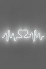 Transforme seu Ambiente Luminária Neon Coração Batimentos -