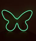 Transforme seu Quarto com a Elegante Luminária Borboleta Neon de Luz Suave Aconchegante