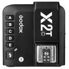 Transmissor de acionamento de flash sem fio Godox X2T-C 2.4G compatível com Canon com atualização de firmware do painel de controle LED E-TTL II HSS 1/8000s com função de grupo