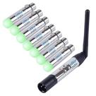 Transmissor e 7 Receptores DMX 512 Sem Fio CHINLY 2.4G