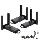 Transmissor HDMI sem fio e 2 receptores POFAN 165 pés/50 m