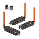 Transmissor HDMI sem fio e 2 receptores WELUSOPU 165FT