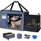 Transportadora Expandível para Animais Petskd Grande 61x43x43 cm Azul Transportadora Expandível para Animais Petskd Grande 61x43x43 cm Azul
