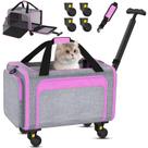 Transportadora para Pets Grolomge 18x11x11 com Lateral Macia e Rodinhas - Aprovação TSA