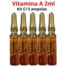 Tratamento Capilar Vitamina A Arovitel 2ml Kit C/ 05 Ampolas Tratamento Capilar Vitamina A Arovitel 2ml Kit C/ 05 Ampolas