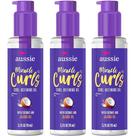 Tratamento de cabelo Aussie Miracle Curls Defining Oil 100mL x3