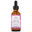 Tratamento de couro cabeludo Heritage Store Óleo de rícino e melaleuca 120 ml