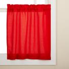 Tratamento de Janela Sweet Home Collection Ribcord Vermelho - 36cm