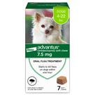 Tratamento de pulgas mastigável para cães Advantus 2 - 10 kg 7 ct