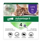 Tratamento e prevenção de pulgas Advantage II Large Cat 9lbs+