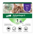 Tratamento e prevenção de pulgas Advantage II Large Cat 9lbs+